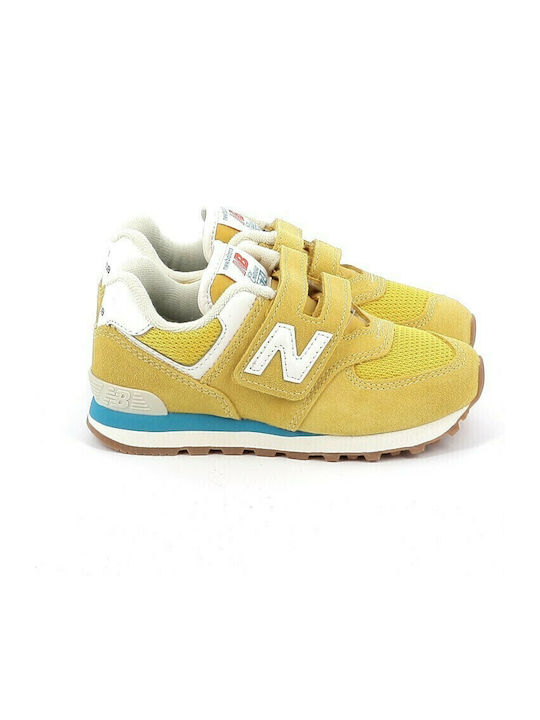 574 Classic 574 Kids Sneakers with Scratch Yellow