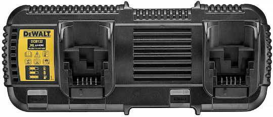 Dewalt Σετ 2 Μπαταριών Εργαλείου Λιθίου 18V Χωρητικότητας 6Ah με Φορτιστή Διπλός