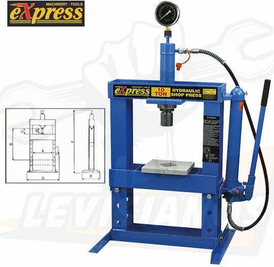 Express ΕSP-10B Υδραυλική Πρέσα Συνεργείου με Μέγιστη Πίεση έως 10 Τόνους