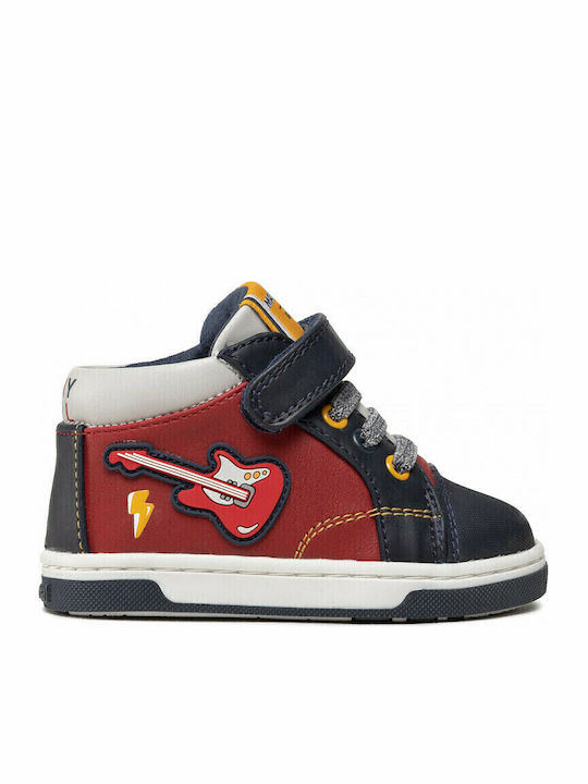 Παιδικά Sneakers High με Σκρατς Πολύχρωμα