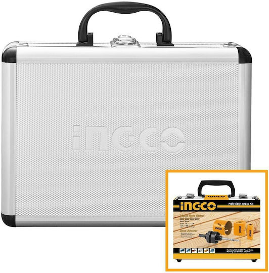 Ingco Hole Saw Kit for Wood, Metal and Plastic 1300gr