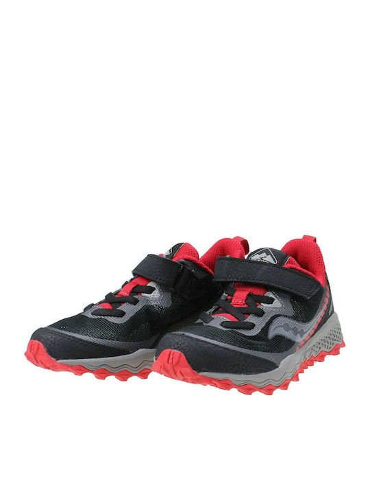 Kids Waterproof Leather Hiking Shoes Peregrine Shield Black SK265108