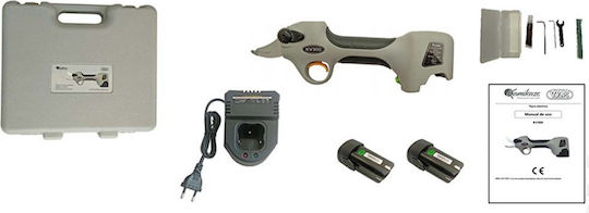 Volpi KV 310 Pruning Shears Battery Brushless 14.4V 2x2.5Ah with Maximum Cutting Diameter 30mm in Carrying Case