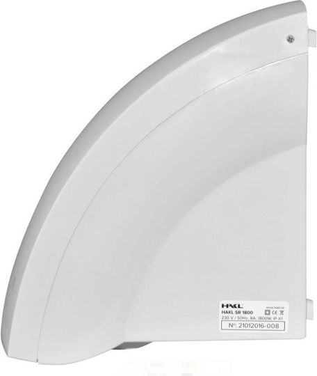Hakl Hand Dryer SR 1800 Plastic 46dB with Sensor in White Color 1.8kW