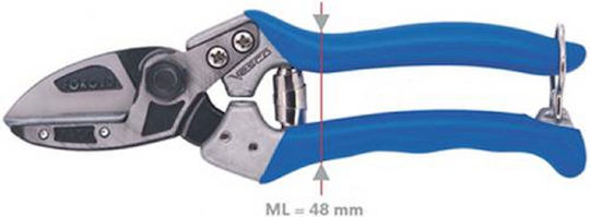 Vesco Pruning Shears Length 21cm with Maximum Cutting Diameter 25mm
