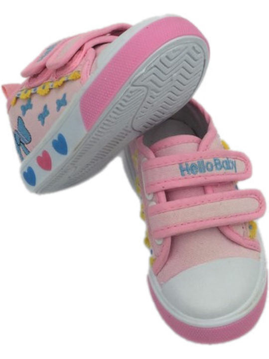 Παιδικά Sneakers με Σκρατς Ροζ