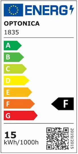 Optonica Bec LED 15W 120mm pentru Soclu E27 și Formă A60 Alb rece 1320lm