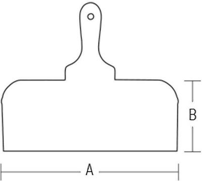 Benman 70925 Σπατουλαδόρος με Inox Λάμα 350x100mm και Πλαστική Λαβή