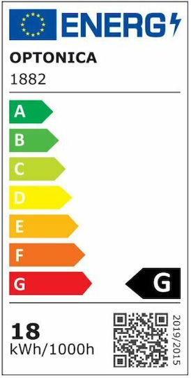 Optonica LED Bulb 18W for Socket E27 and Shape A70 Natural White 1440lm