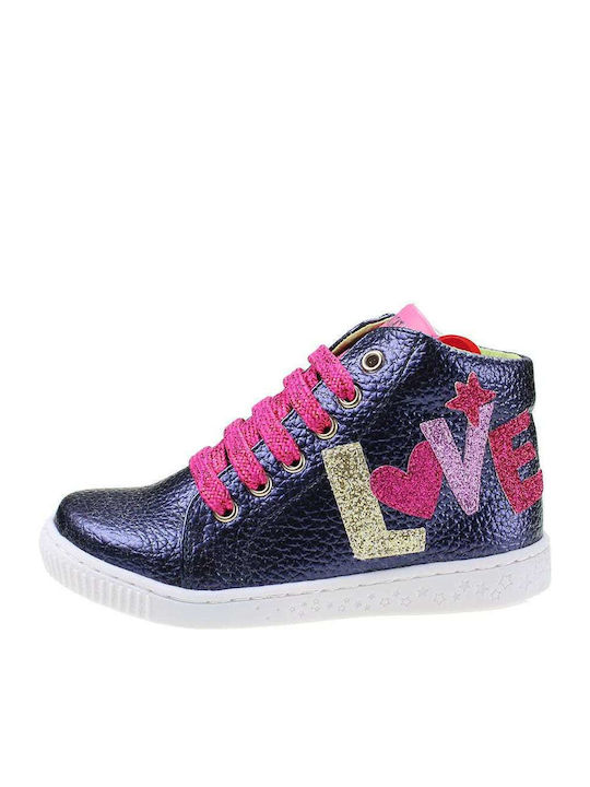 Kinder Sneakers Hoch Anatomisch Blau