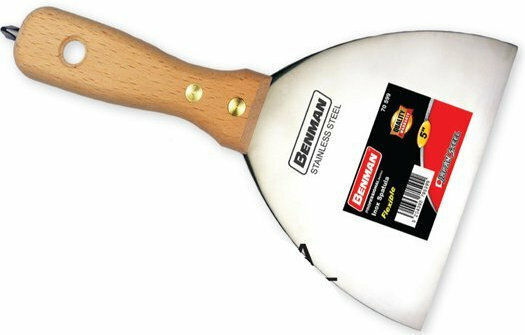 Benman Spatulă cu șurubelniță Inox 125mm cu Mâner de Lemn 70599