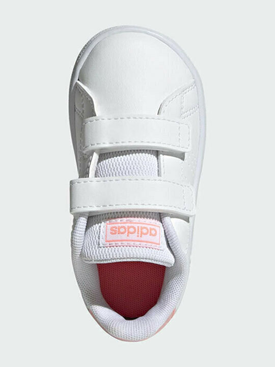 Vorteil ADVANTAGE Kinder Sneakers mit Klettverschluss Cloud White / Acid Red