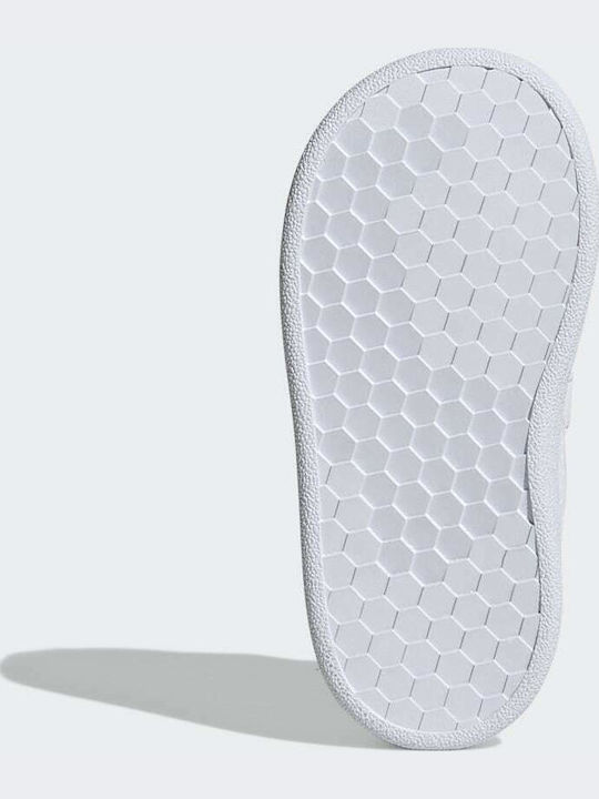 Vorteil ADVANTAGE Kinder Sneakers mit Klettverschluss Cloud White / Acid Red