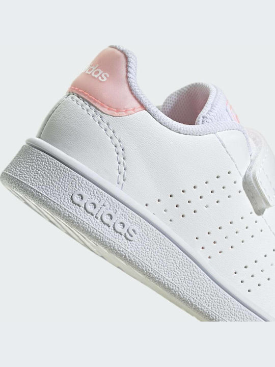 Vorteil ADVANTAGE Kinder Sneakers mit Klettverschluss Cloud White / Acid Red