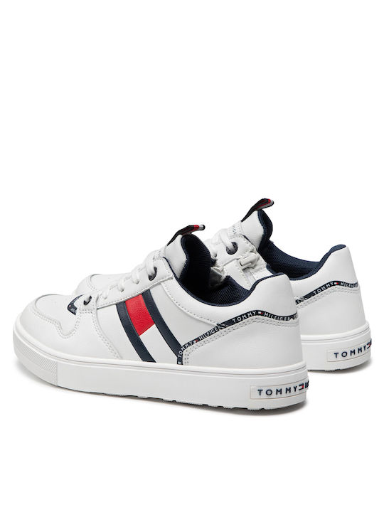 Tommy Hilfiger Παιδικά Sneakers Ανατομικά για Αγόρι Λευκά