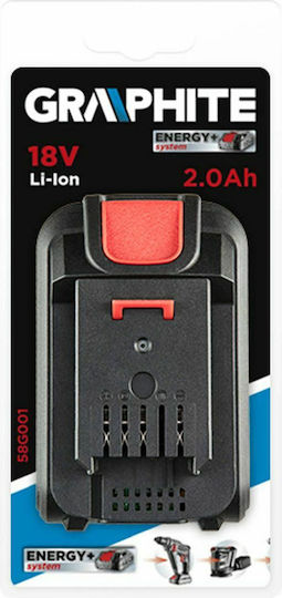 Graphite Werkzeugbatterie Lithium 18V mit Kapazität 2Ah Energy+