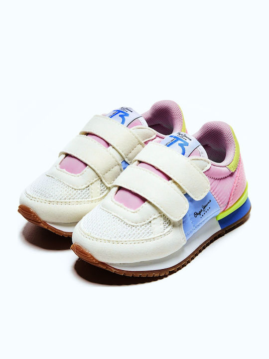 Sydney Basic Παιδικά Sneakers με Σκρατς Ροζ