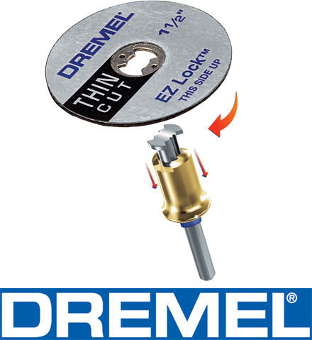 Dremel Precision EZ SpeedClic SC409 Cutting Disc Metal Hole Diameter 38mm 5pcs