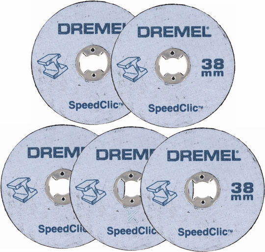 Dremel Precision EZ SpeedClic SC409 Cutting Disc Metal Hole Diameter 38mm 5pcs