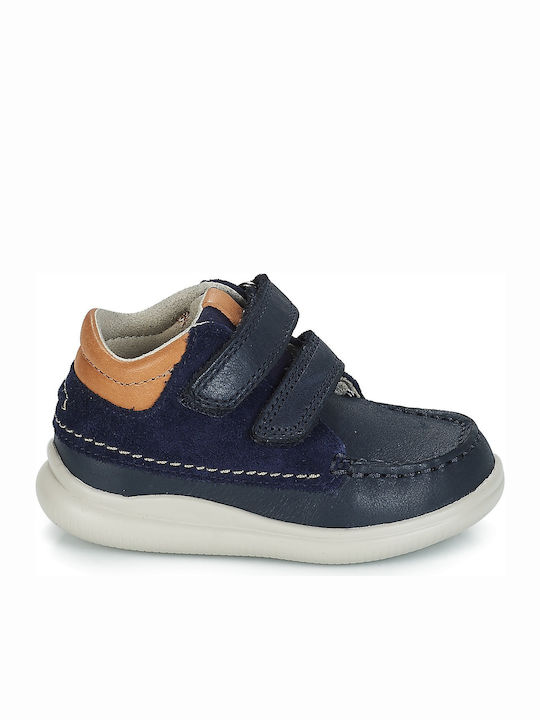 Cloud Tuktu T Kinder Sneakers Hoch Anatomisch mit Klettverschluss Marineblau