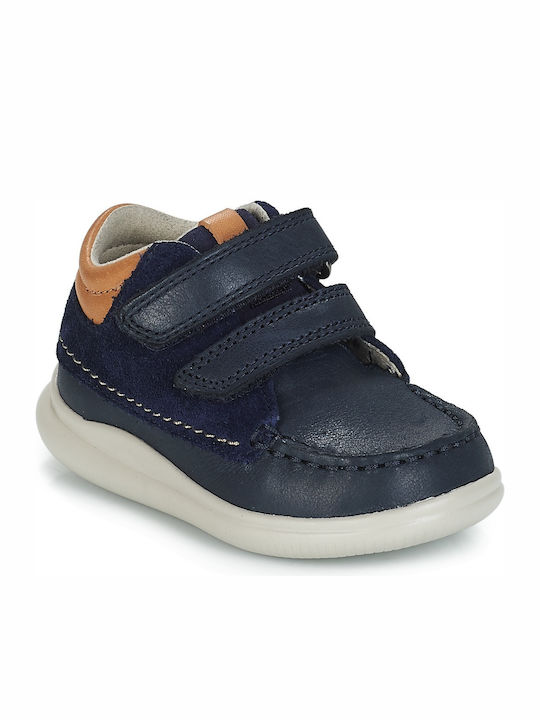 Cloud Tuktu T Kinder Sneakers Hoch Anatomisch mit Klettverschluss Marineblau