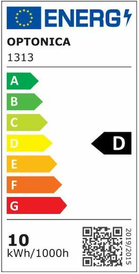 Optonica LED Bulb 10W for Socket E27 and Shape A60 Cool White 1350lm