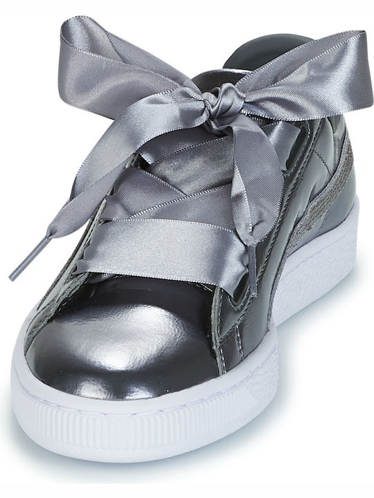 Basket Heart Lunar Lux Детски маратонки Low Сребристи