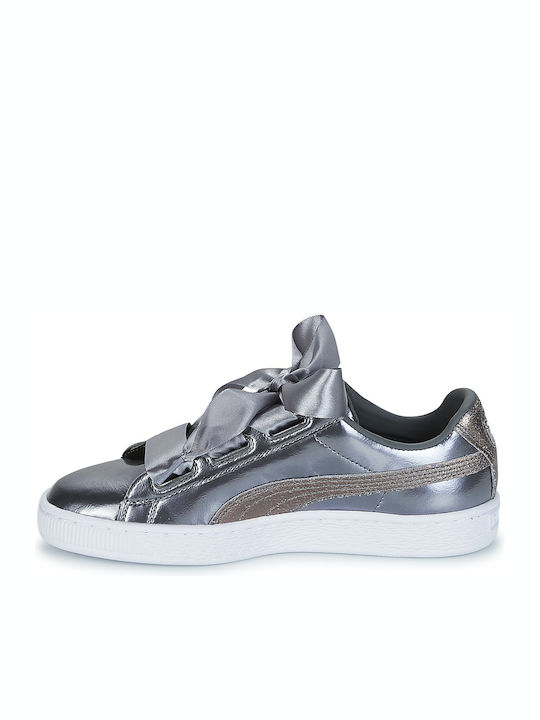 Basket Heart Lunar Lux Детски маратонки Low Сребристи