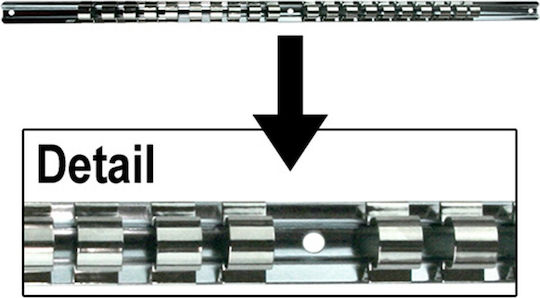 Force Tool Accessories for Storage / Transport Metal Base 9 Positions for Sockets 1/2" 819409 1pcs