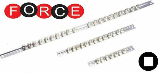 Force Tool Accessories for Storage / Transport Metal Base 12 Positions for Sockets 1/4" 819212 1pcs