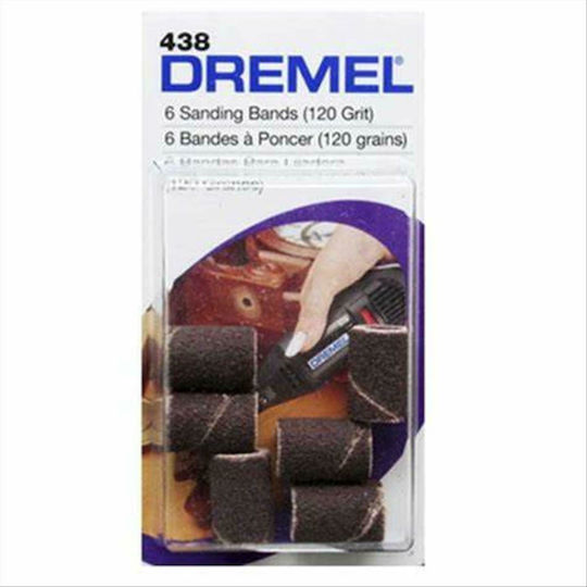 Dremel 438 Tαινία Λείανσης Πολυεργαλείου K120 6.4x6.4mm Σετ 6τμχ