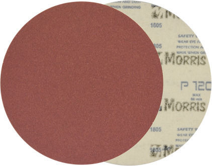 Morris Velcro Disc Red Orbital Sander Sanding Sheet K80 150x150mm