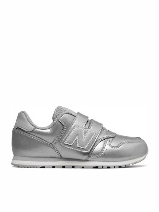Kinder Sneakers mit Klettverschluss Silber