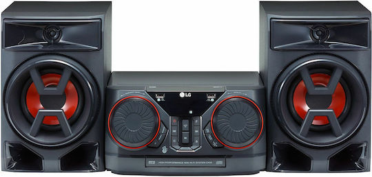 LG Ηχοσύστημα 2.0 CK43 300W με CD Player και Bluetooth Μαύρο