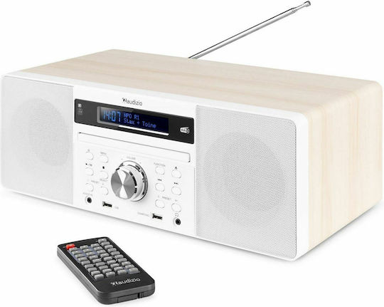 Audizio Аудиосистема 2 Prato All-in-One SOHIF526 60W с CD Player и Bluetooth Бял