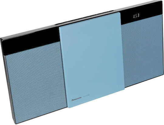 Panasonic Аудиосистема 2 SC-HC304 SC-HC304EG-G 20W с CD Player и Bluetooth Син