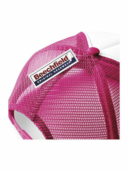 B645 Jockey με Δίχτυ και Ίσιο Γείσο Fuchsia / White