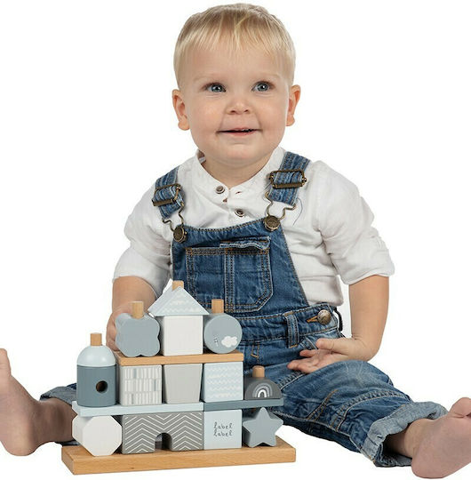 Label Label Παιχνίδι Στοίβαξης Stacking Blocks από Ξύλο για 18+ Μηνών