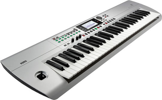Korg Aranjor i3 cu 61 Dinamic Taste Argintiu
