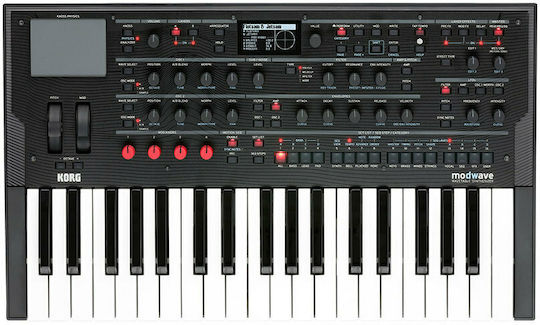 Korg Synthesizer Modwave με 37 Πλήκτρα Τυπικής Αφής με Ακουστικά Μαύρο