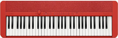 Casio Tastatur CT-S1 mit 61 Dynamisch Tasten Rot