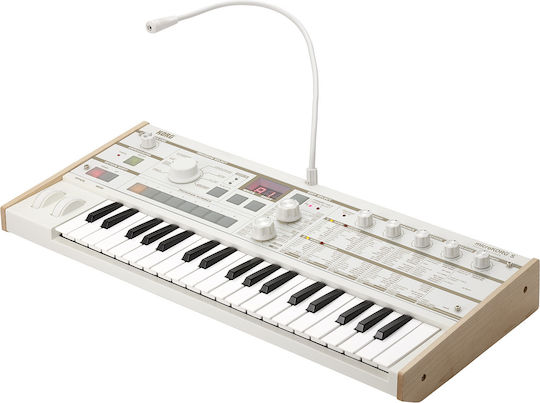 Korg Synthesizer microKORG S Synthesizer Vocoder mit 37 Dynamisch Tasten Weiß