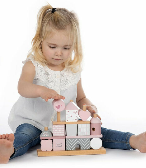 Label Label Παιχνίδι Στοίβαξης Stacking Blocks από Ξύλο για 18+ Μηνών
