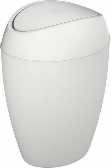 Umbra Twirla Plastic White Waste Bin 9lt