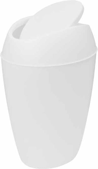 Umbra Twirla Plastic White Waste Bin 9lt
