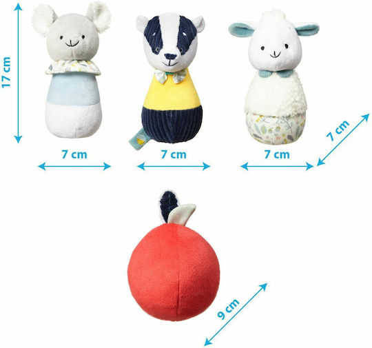 Babyono Bowling Badger Edmund Friends από Ύφασμα για 3+ Μηνών