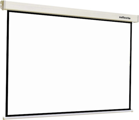 Reflecta Ηλεκτρική Οθόνη Προβολής Projector για Τοίχο/Οροφή Crystal Line Motor RC Lux με Λόγο Εικόνας 1:1 180x180cm / 100"