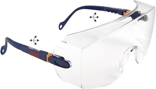 3M 2800 Safety Glasses for Protection with Transparent Lenses 1pcs