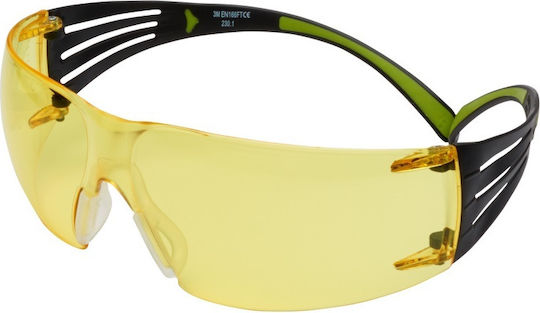 3M SecureFit 400 Γυαλιά Εργασίας για Προστασία με Κίτρινους Φακούς