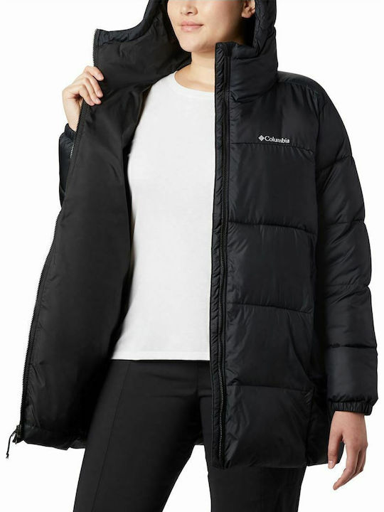 Puffect Mid Κοντό Γυναικείο Puffer Μπουφάν για Χειμώνα Μαύρο